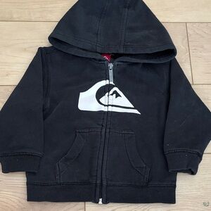Quiksilver Black Zip-Up Kids Hoodie